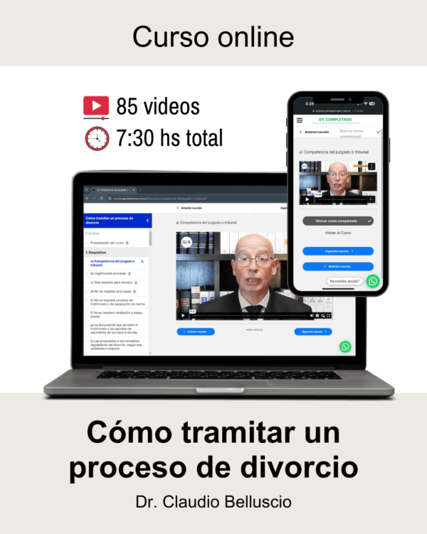 Curso: Cómo tramitar un proceso de divorcio