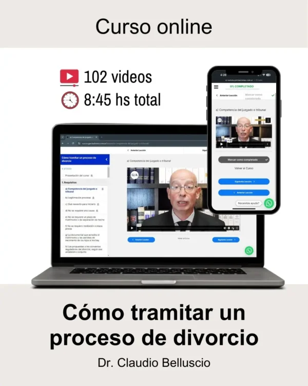 Curso: Cómo tramitar un proceso de divorcio