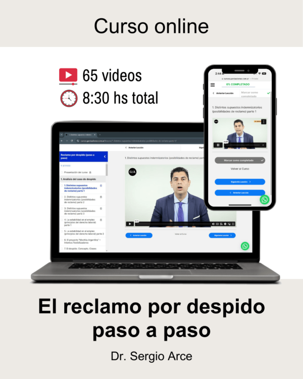 Curso: Reclamo por despido (paso a paso)