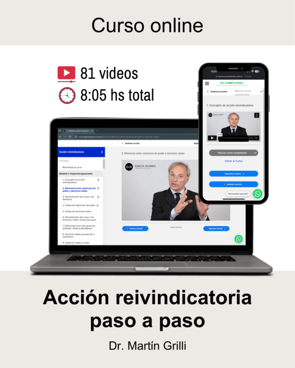 Curso: Acción reivindicatoria