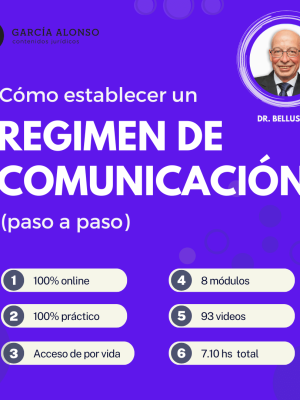 curso belluscio Cómo establecer un régimen de comunicación