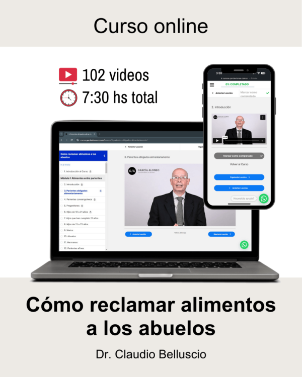 Curso: Cómo reclamar alimentos a los abuelos
