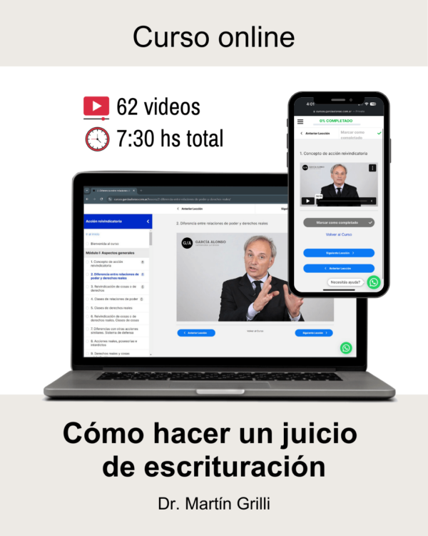 Curso: Juicio de escrituración