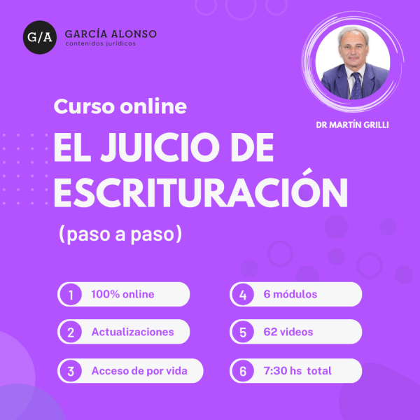 Curso: Juicio de escrituración