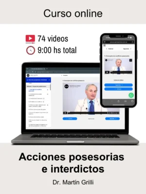 Curso online: Acciones posesorias e interdictos